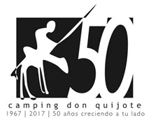 Logo Camping Don Quijote 50 aniversario